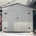 showing storage shed construction