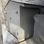 showing storage shed construction